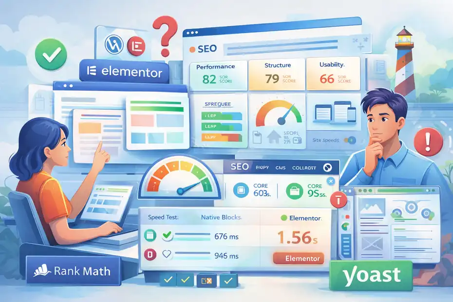An informative illustration about Elementor Review For SEO Focused Websites Fast Or Slowing You Down