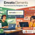 An informative illustration about Envato Elements Pros And Cons For Designers: Truth