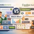 Envato Elements Vs Creative Market Comparison: Which Wins? An informative illustration about Envato Elements Vs Creative Market Comparison: Which Wins?