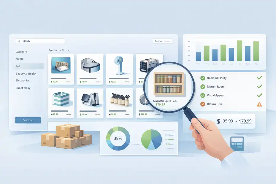 An informative illustration about
Find Products Worth Listing, Not Just Products That Exist
