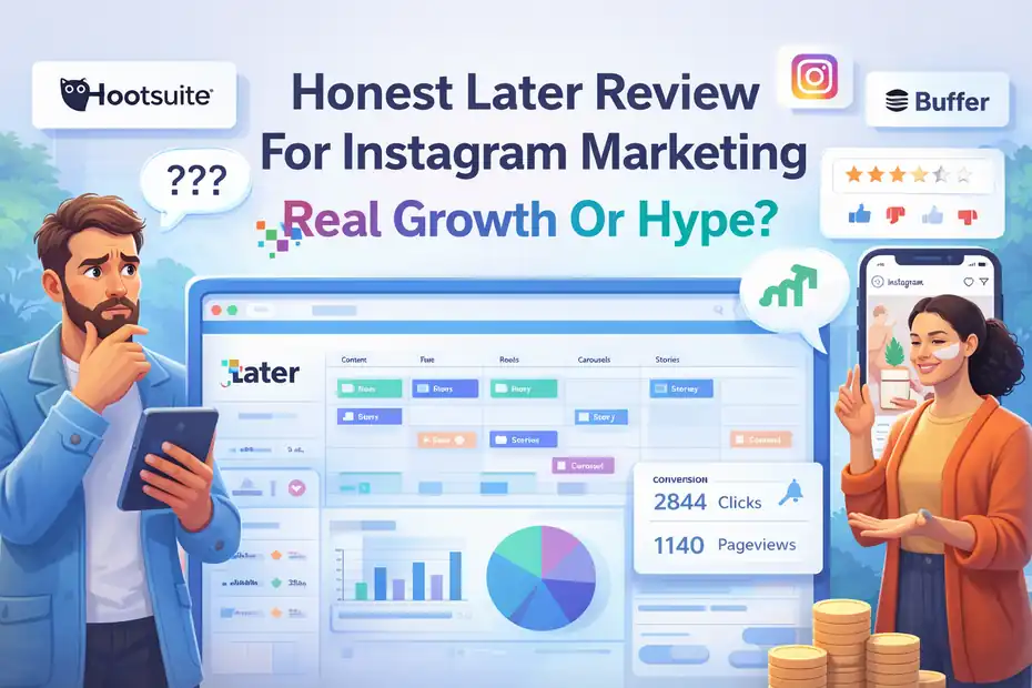An informative illustration about Honest Later Review For Instagram Marketing