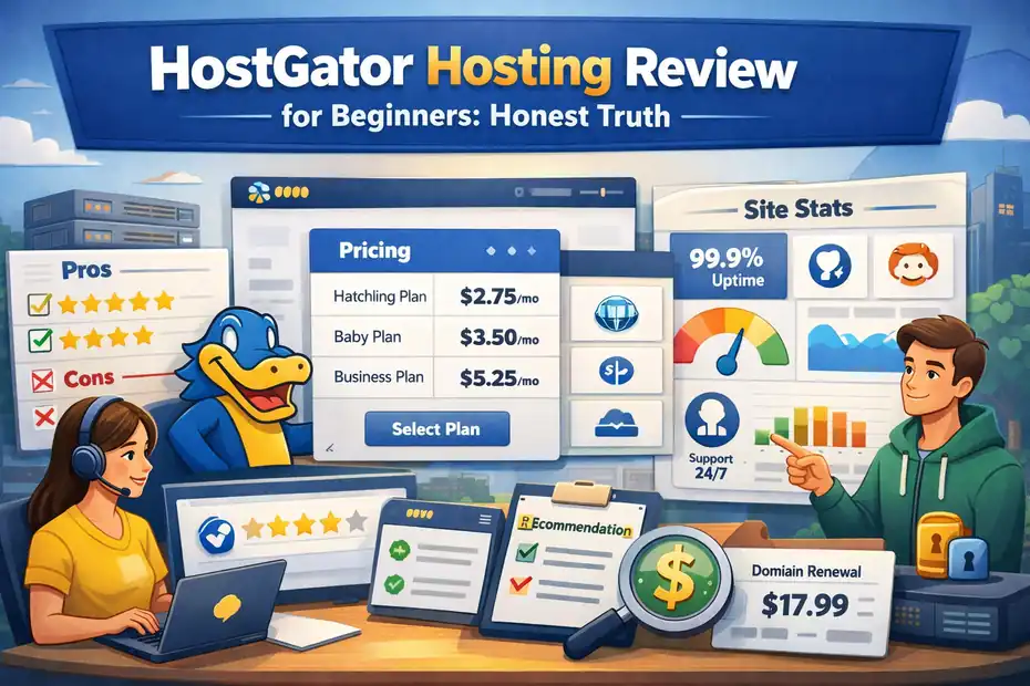 An informative illustration about HostGator Hosting Review For Beginners: Honest Truth
