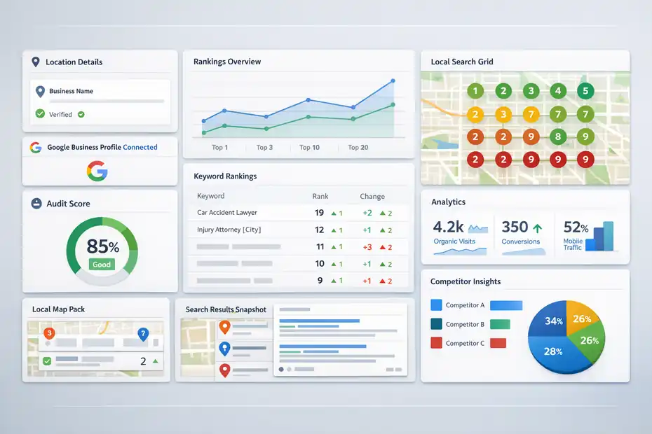 BrightLocal Review For Google Business Profile Tracking: Better Insights? An informative illustration about
How BrightLocal Tracks A Google Business Profile In Practice