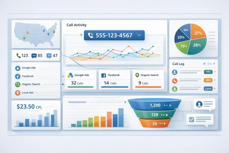 An informative illustration about
How CallRail Works In Practice