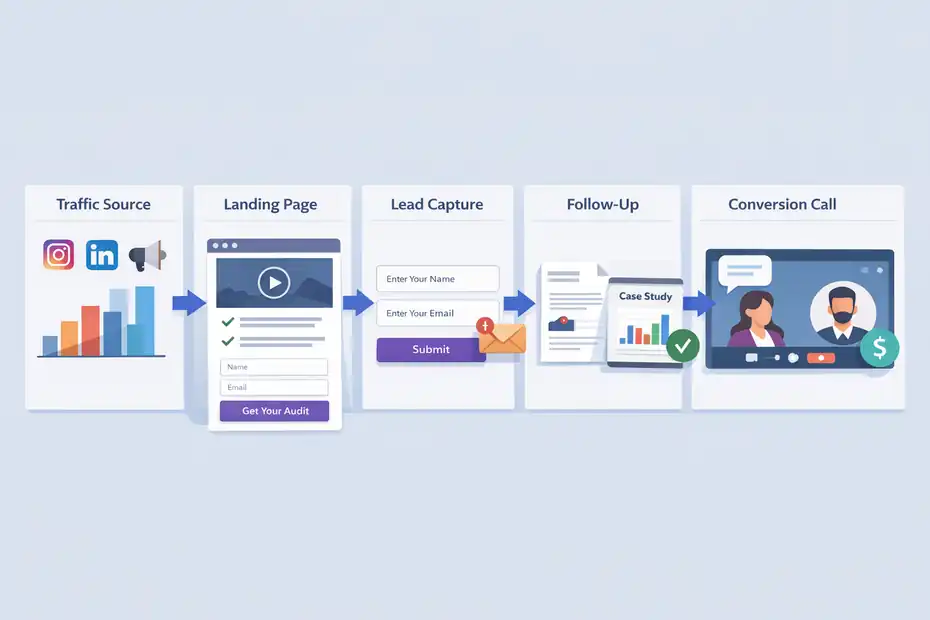 An informative illustration about
How Leadpages Works To Help You Book More Clients Faster