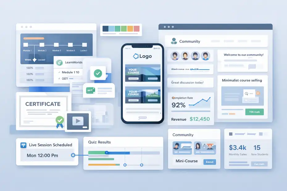 An informative illustration about
How LearnWorlds Performs In Real Educator Use Cases