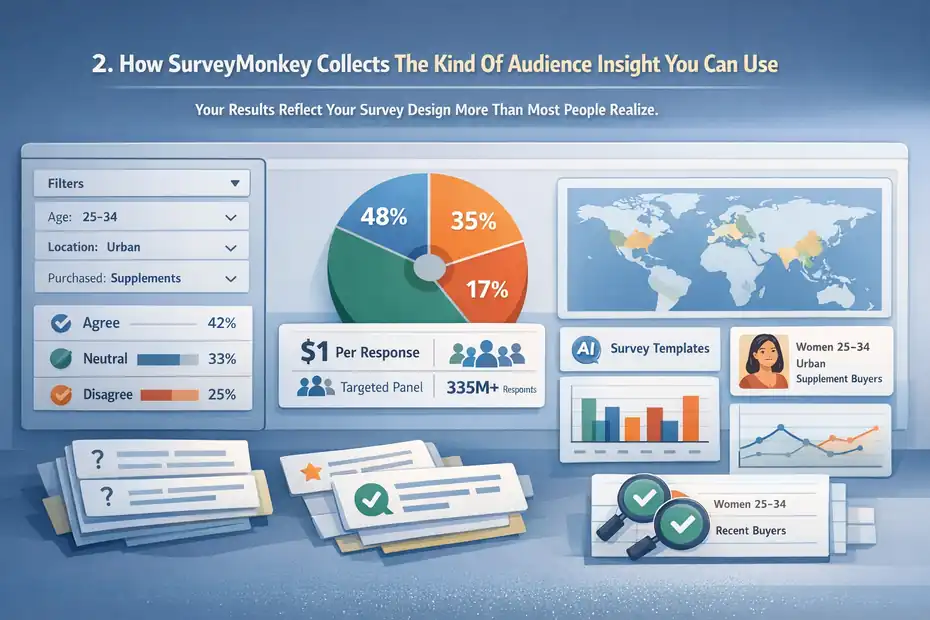 An informative illustration about
How SurveyMonkey Collects The Kind Of Audience Insight You Can Use