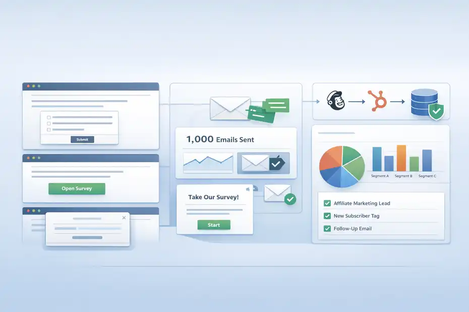 SurveyMonkey Honest Review For Bloggers Collecting Emails: Smart Or Risky? An informative illustration about How SurveyMonkey Works For Bloggers Collecting Emails