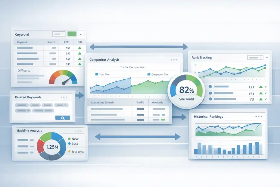 Serpstat All In One SEO Platform Review: Full Breakdown An informative illustration about
How The Platform Works In Daily SEO Use