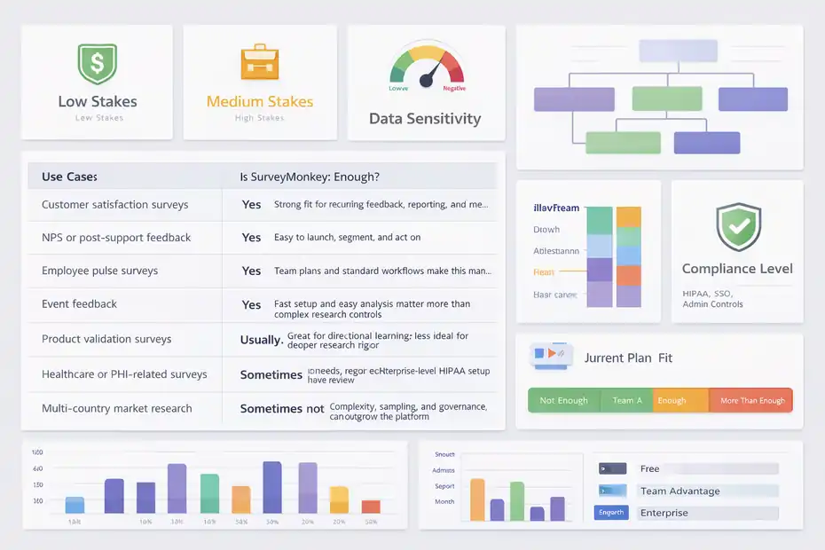 Is SurveyMonkey Enough For Professional Surveys: Expert Verdict An informative illustration about
How To Decide Whether SurveyMonkey Is Enough For Your Use Case