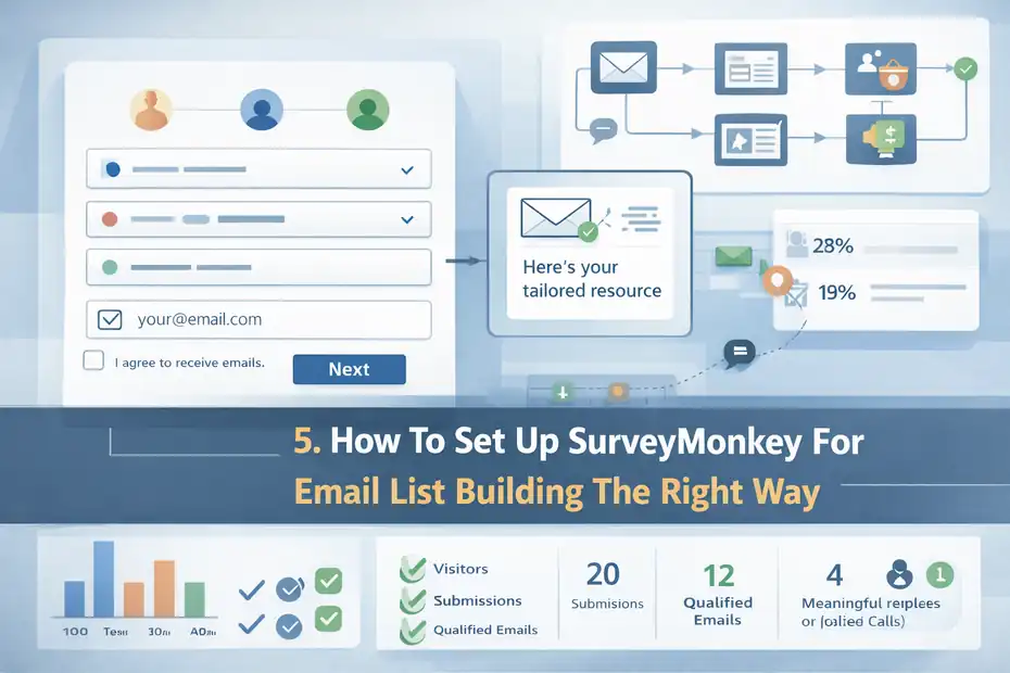 An informative illustration about
How To Set Up SurveyMonkey For Email List Building The Right Way