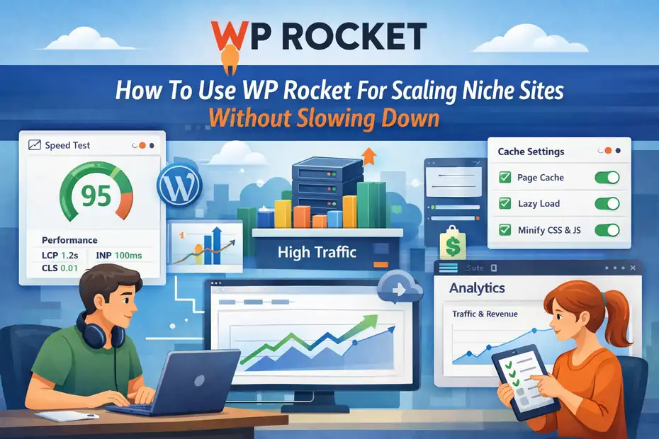 An informative illustration about How To Use WP Rocket For Scaling Niche Sites Without Slowing Down