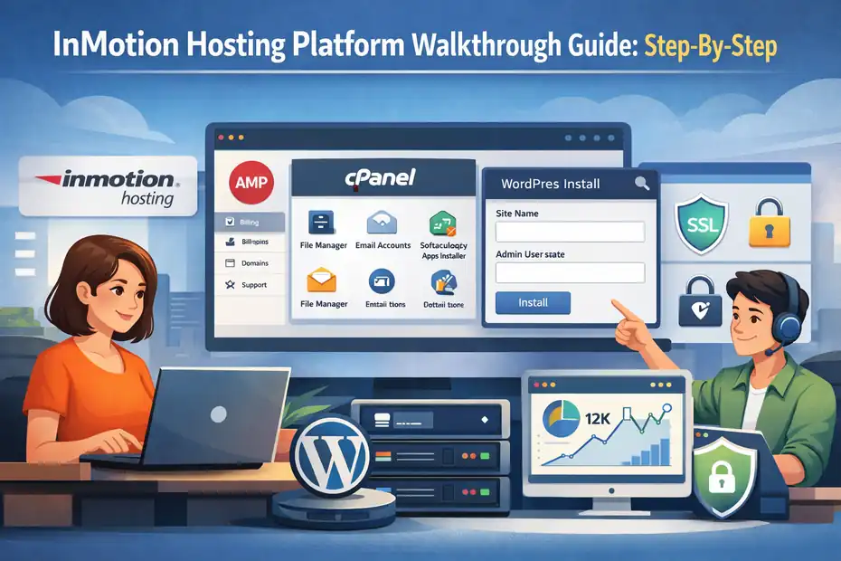 An informative illustration about InMotion Hosting Platform Walkthrough Guide: Step-By-Step