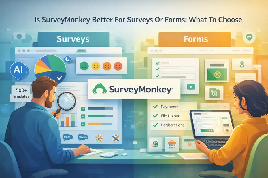 An informative illustration about Is SurveyMonkey Better For Surveys Or Forms: What To Choose
