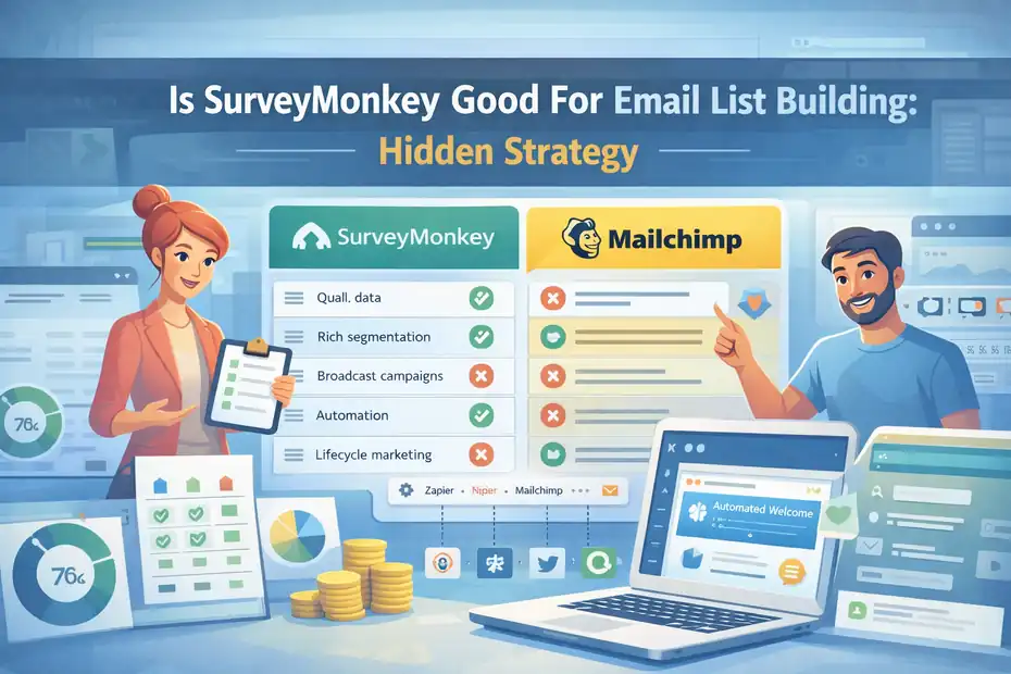 An informative illustration about Is SurveyMonkey Good For Email List Building: Hidden Strategy