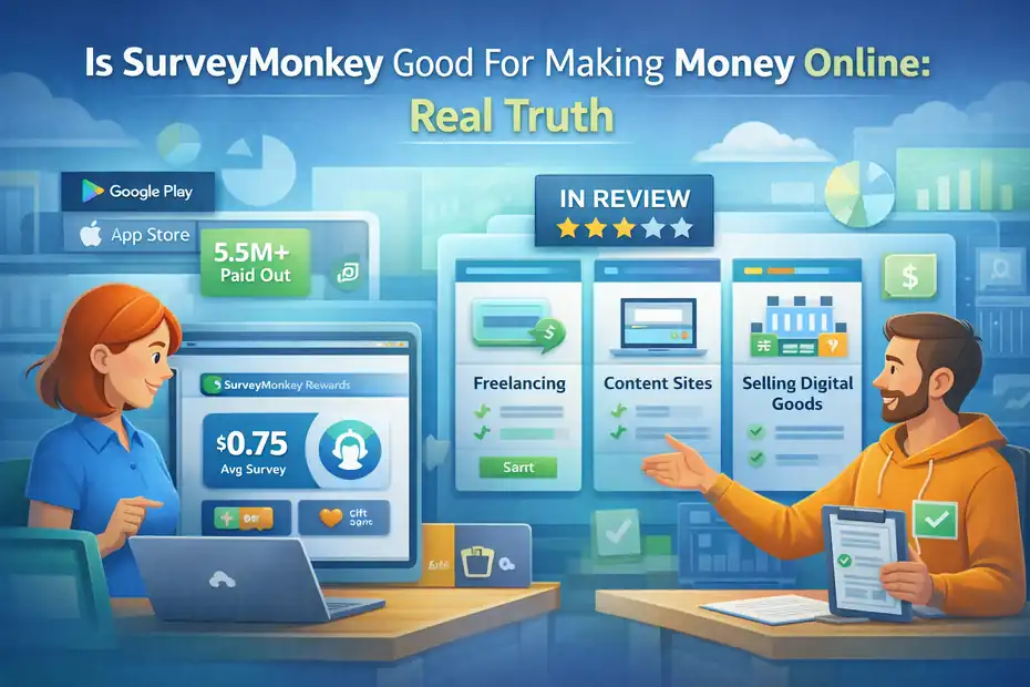 An informative illustration about Is SurveyMonkey Good For Making Money Online: Real Truth
