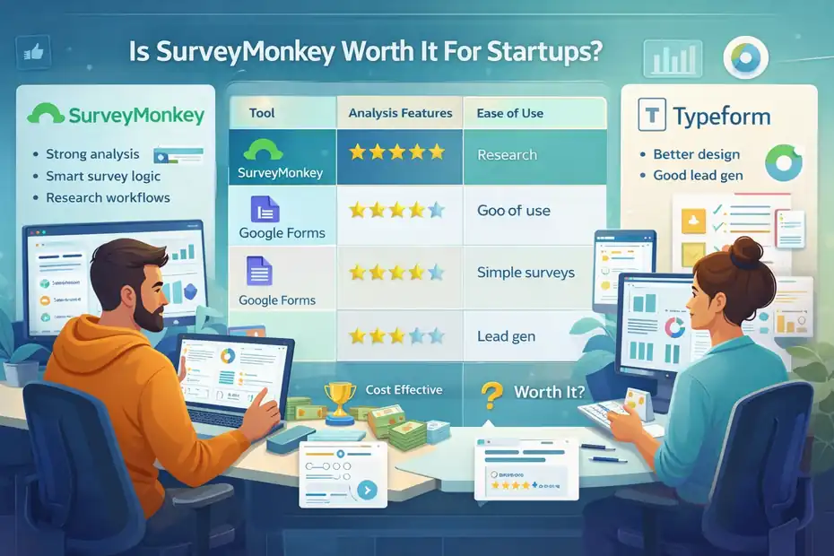 An informative illustration about Is SurveyMonkey Worth It For Startups: Smart Tool Or Waste?