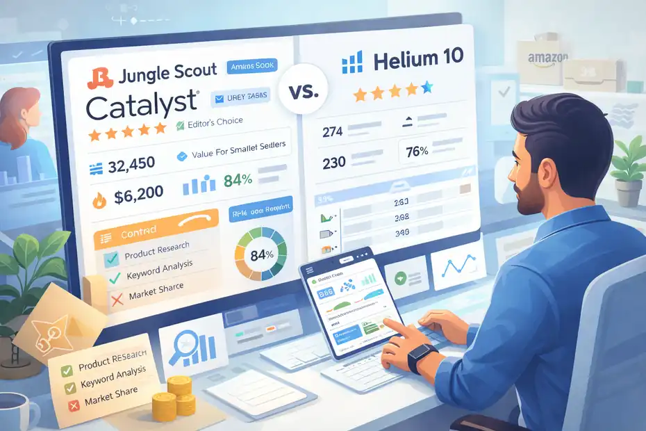 An informative illustration about Jungle Scout Catalyst Review For Growing Amazon Sellers: Worth It?