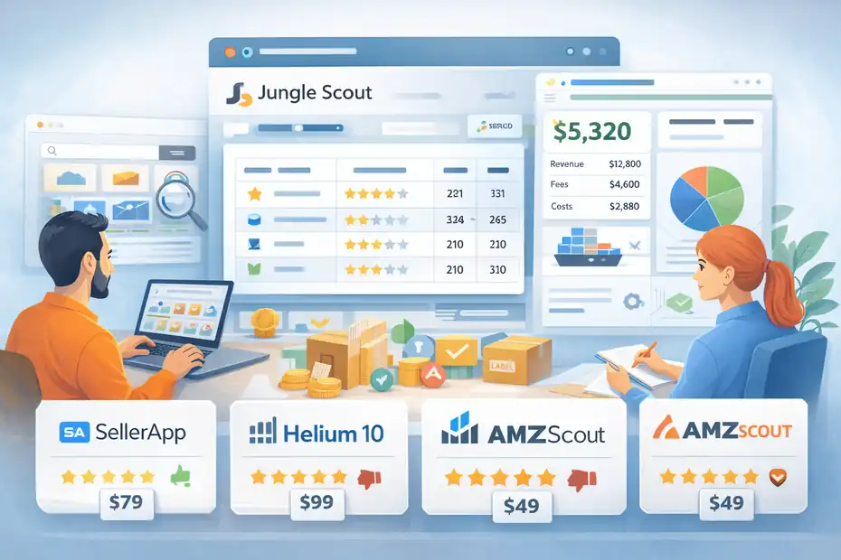 An informative illustration about Jungle Scout Review For Private Label Beginners: Real Profit Insights