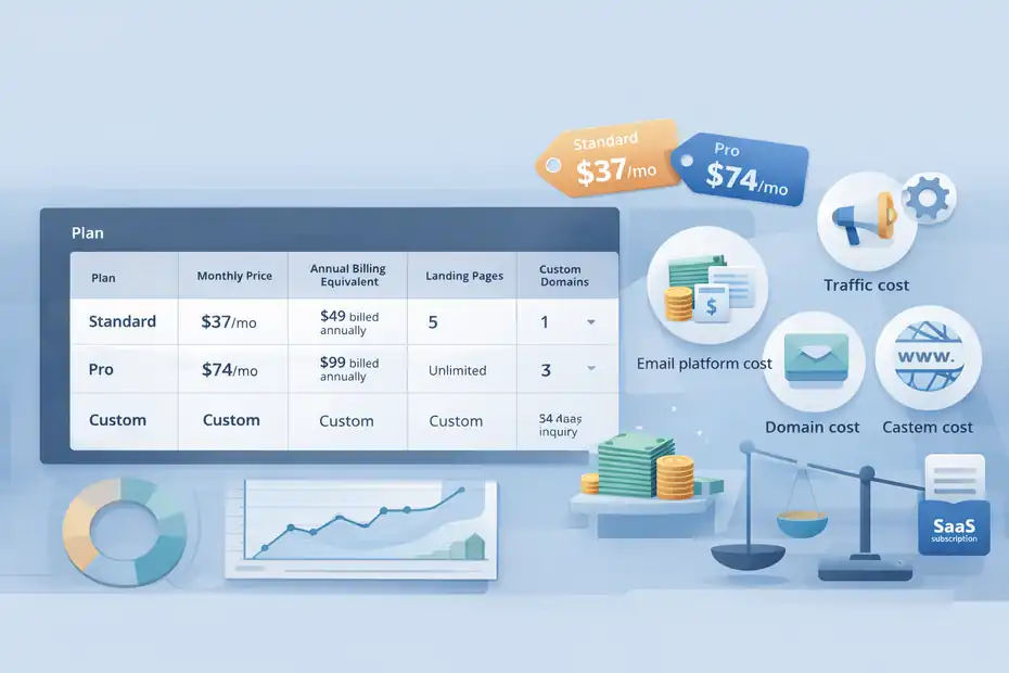 Honest Leadpages Review For Beginners: Easy Start Or Costly Mistake? An informative illustration about
Leadpages Pricing: Fair Deal Or Beginner Trap