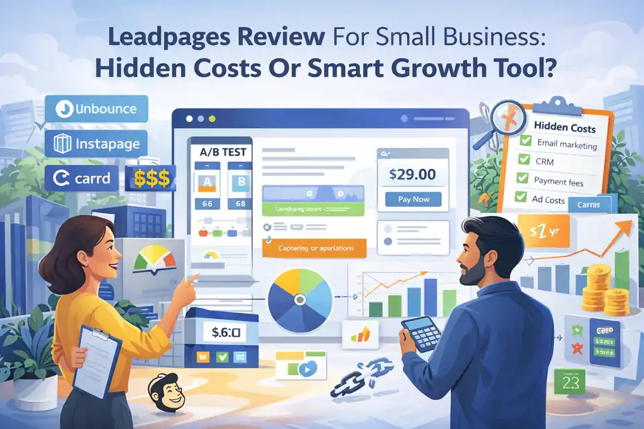 An informative illustration about Leadpages Review For Small Business Hidden Costs Or Smart Growth Tool