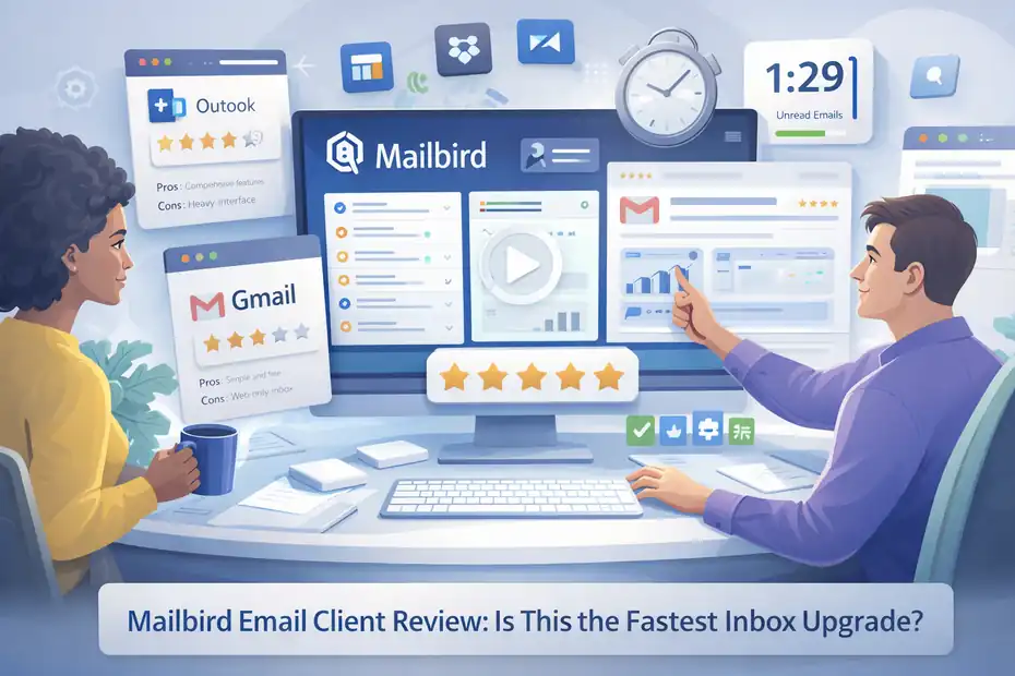 An informative illustration about Mailbird Email Client Review: Is This The Fastest Inbox Upgrade?