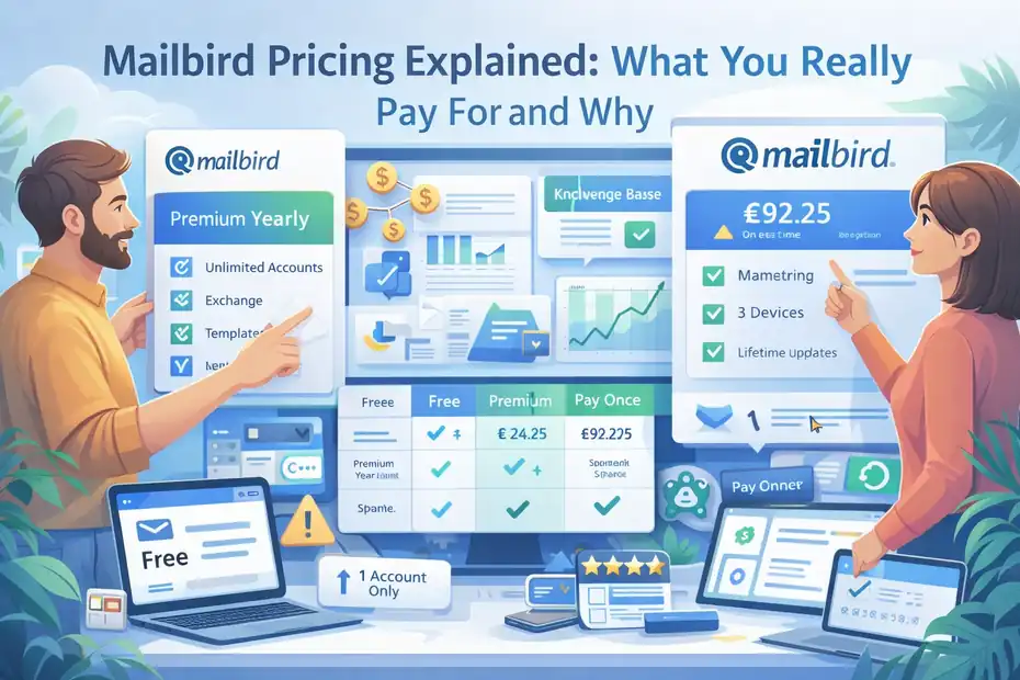 An informative illustration about Mailbird Pricing Explained: What You Really Pay For And Why