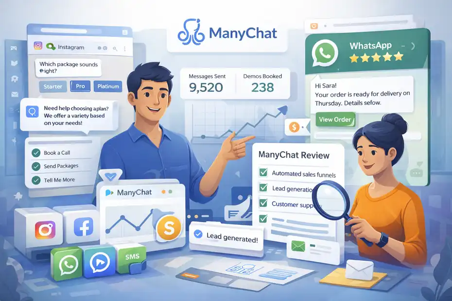 An informative illustration about ManyChat Conversational Marketing Strategy That Drives Sales