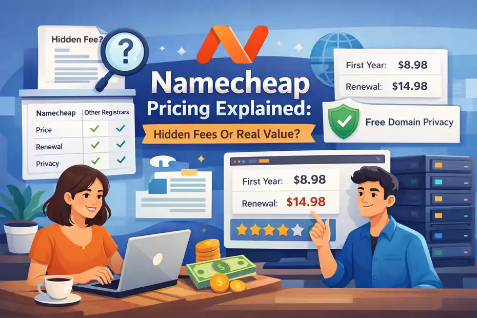 An informative illustration about Namecheap Pricing Explained: Hidden Fees Or Real Value?