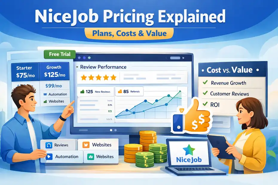An informative illustration about NiceJob Pricing Explained: Plans, Costs & Value