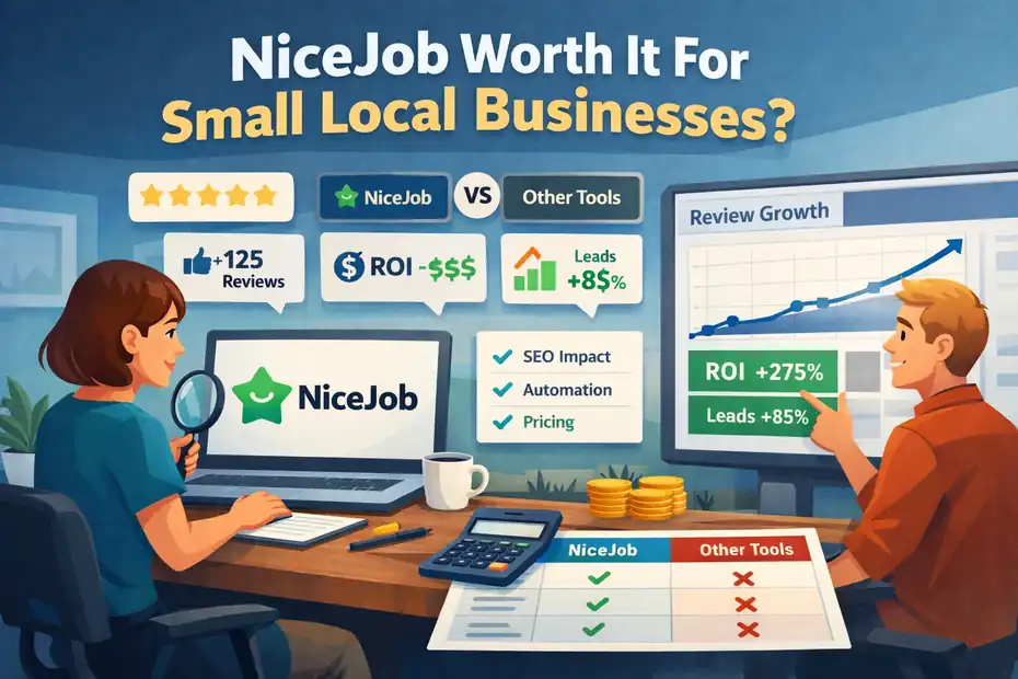 An informative illustration about NiceJob Worth It For Small Local Businesses?