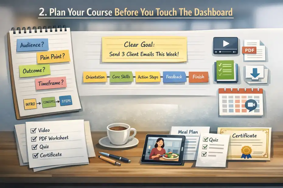 An informative illustration about
Plan Your Course Before You Touch The Dashboard