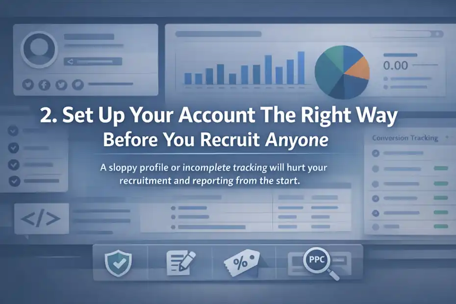 An informative illustration about
Set Up Your Account The Right Way Before You Recruit Anyone