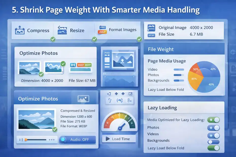 An informative illustration about
Shrink Page Weight With Smarter Media Handling