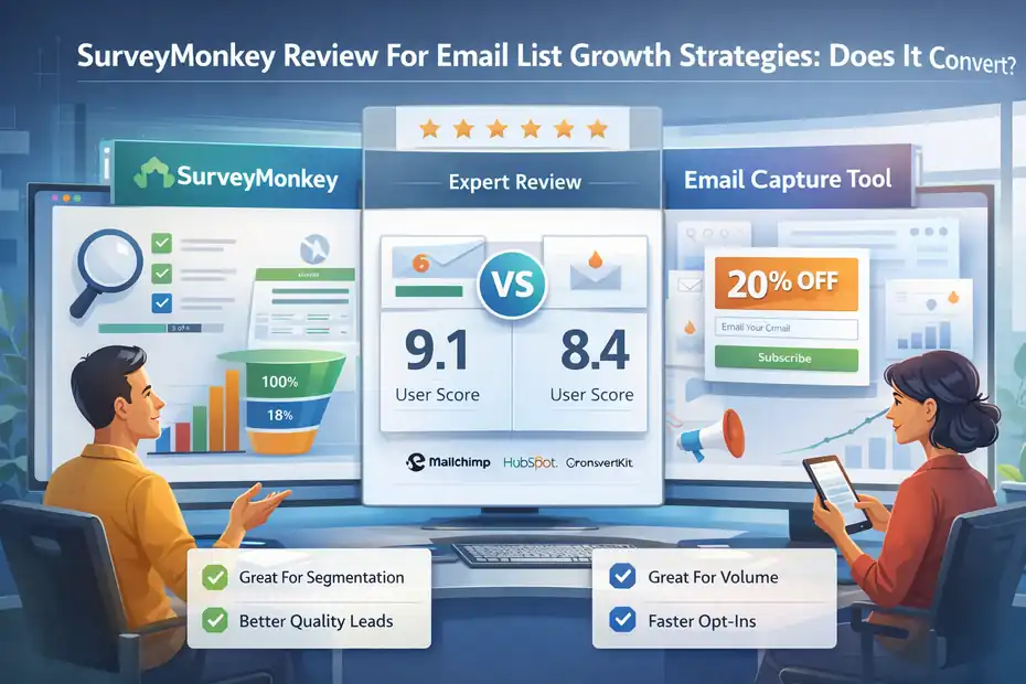 An informative illustration about SurveyMonkey Review For Email List Growth Strategies: Does It Convert?