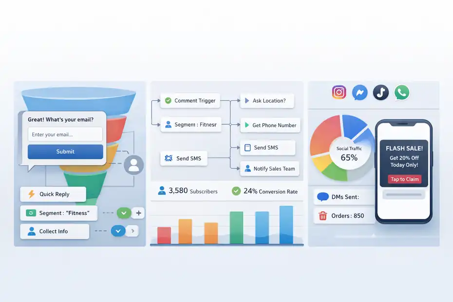 An informative illustration about
The Biggest Pros Of ManyChat For Businesses