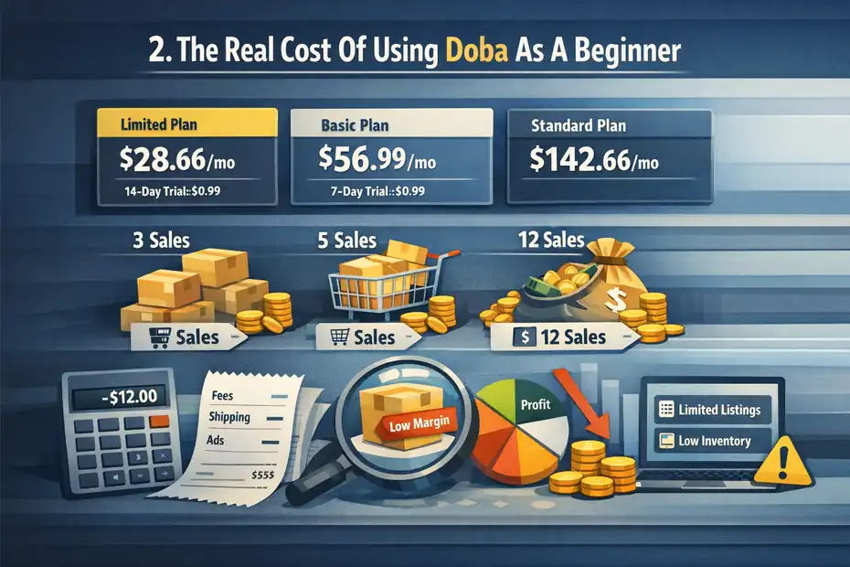 Doba Worth It For New Dropshippers: Profit Reality Check An informative illustration about
The Real Cost Of Using Doba As A Beginner
