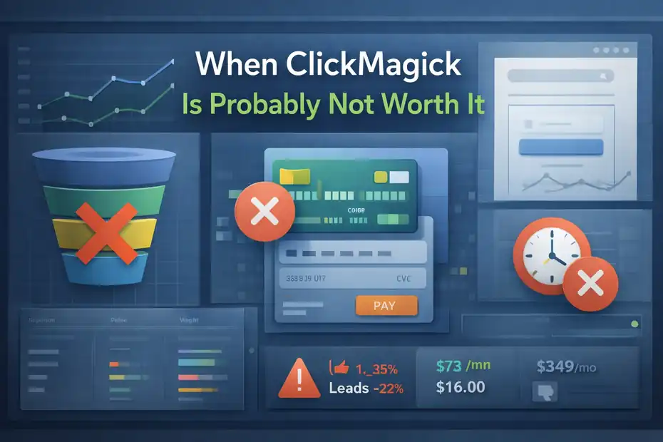 ClickMagick Pros And Cons For Marketers: Honest Deep Dive An informative illustration about
When ClickMagick Is Probably Not Worth It