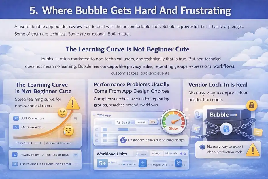An informative illustration about
Where Bubble Gets Hard And Frustrating