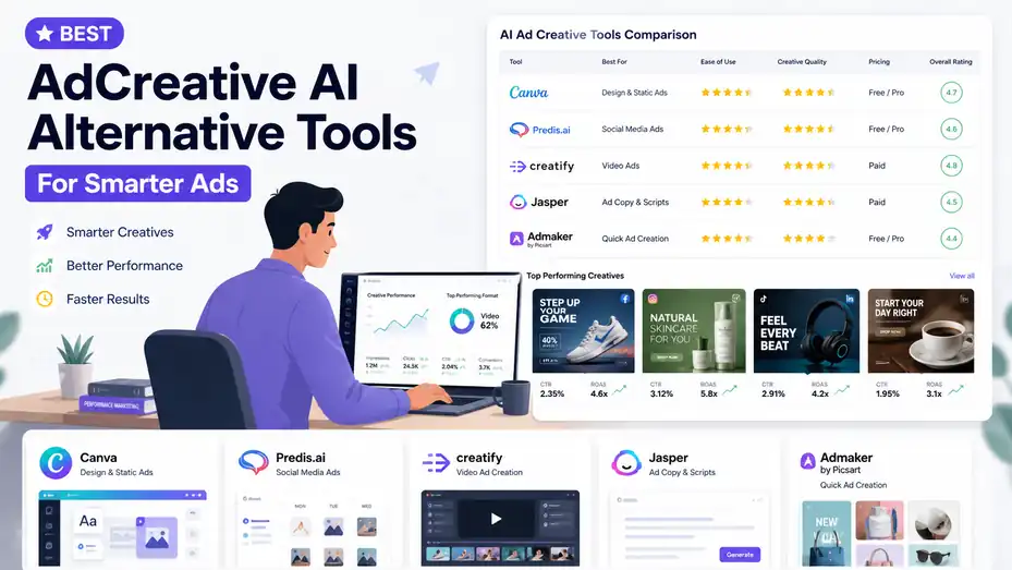 An informative illustration about Best AdCreative AI Alternative Tools For Smarter Ads