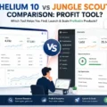 An informative illustration about Helium 10 vs Jungle Scout Comparison Profit Tool