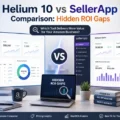 An informative illustration about Helium 10 vs SellerApp Comparison: Hidden ROI Gaps