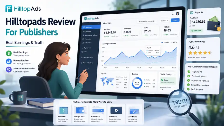 An informative illustration about Hilltopads Review For Publishers Real Earnings & Truth