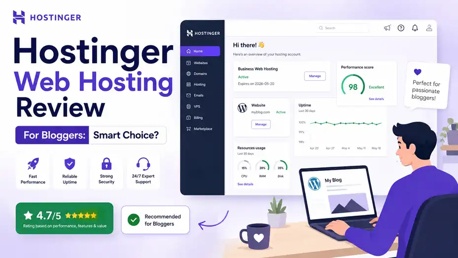 An informative illustration about Hostinger Web Hosting Review For Bloggers: Smart Choice?