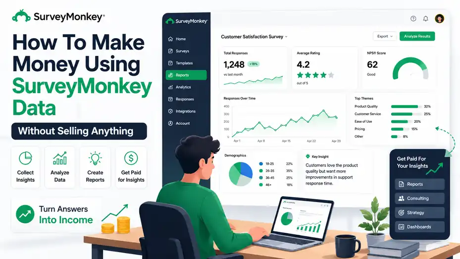 An informative illustration about How To Make Money Using SurveyMonkey Data Without Selling Anything