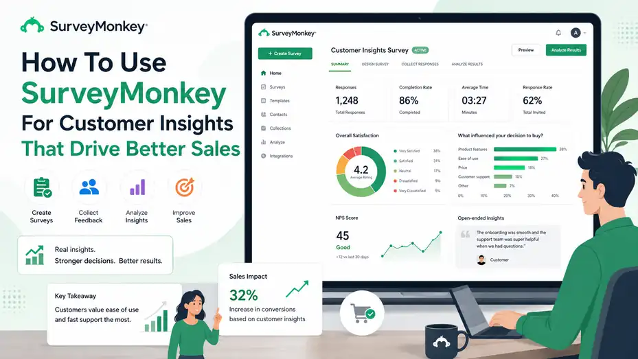 An informative illustration about How To Use SurveyMonkey For Customer Insights That Drive Better Sales