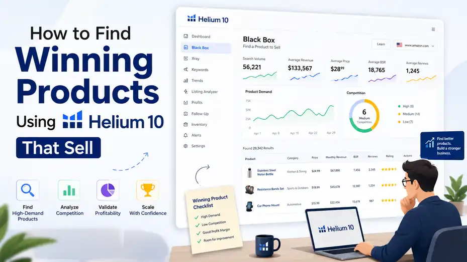 An informative illustration about How to Find Winning Products Using Helium 10 That Sell