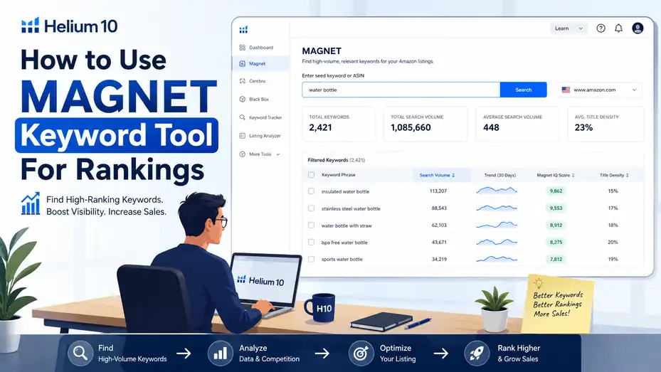 An informative illustration about How to Use Helium 10 Magnet Keyword Tool For Rankings