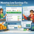 An informative illustration about Monetag Low Earnings Fix: 9 Ways To Increase CPM