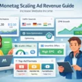 An informative illustration about Monetag Scaling Ad Revenue Guide: Increase Website Income